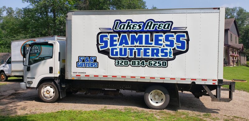 Lakes Area Seamless Gutters mobile gutter factory - Alexandria MN